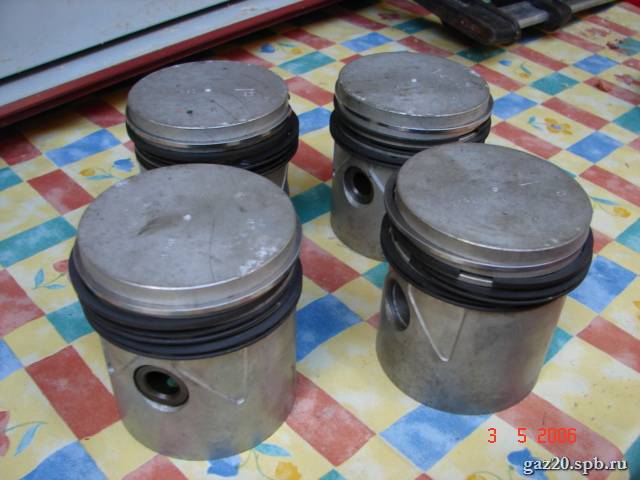 Все кольца отливались из серого чугуна